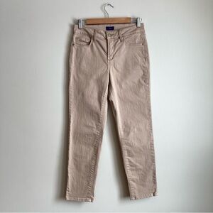 NYDJ khaki Skinny Cropped Ankle Pants 2